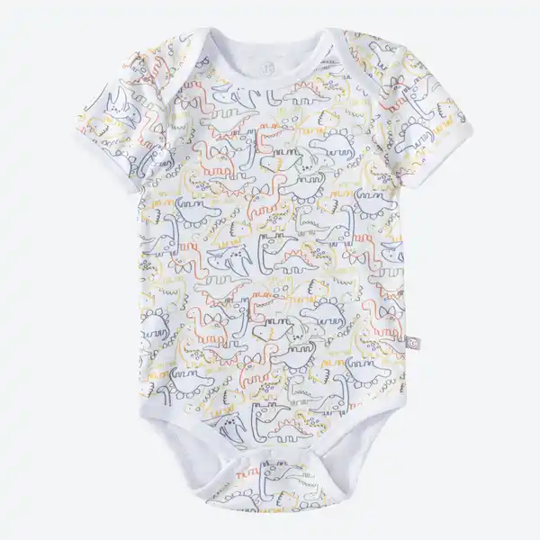 Bild 3 von Baby-Jungen-Body mit bunten Dinosaurier-Motiven