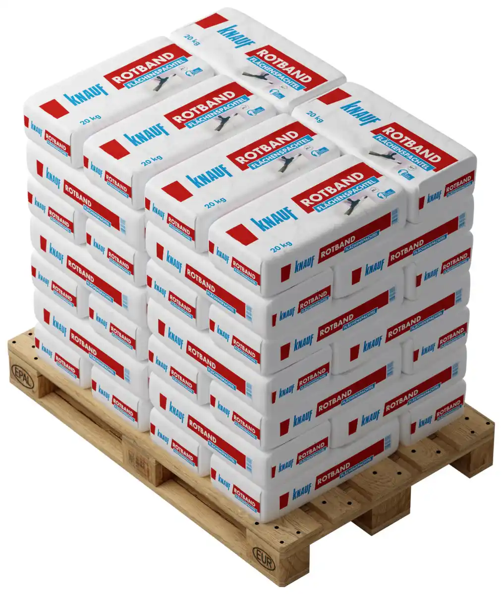 Bild 1 von Knauf Rotband Flächenspachtel 20 kg 42 St. Palettenabnahme