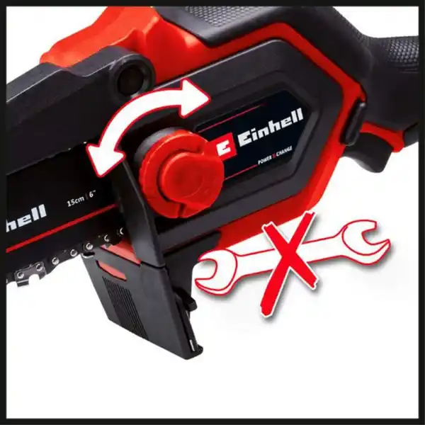 Bild 2 von EINHELL Akku-Kettensäge »GE-PS 18/15 Li BL-Solo«, 18 V, 12,5 cm Schnittlänge, ohne Akku