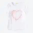 Bild 3 von Kinder-Mädchen-T-Shirt mit Herz-Aufdruck