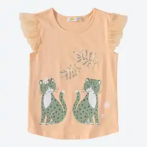 Kinder-Mädchen-T-Shirt mit Tiger-Druck