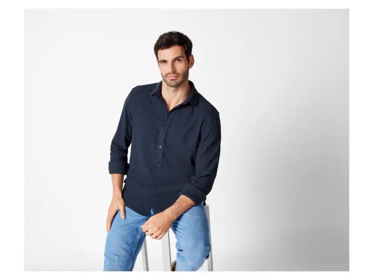 Bild 3 von LIVERGY® Herren Freizeithemd, aus modischem Strukturstoff