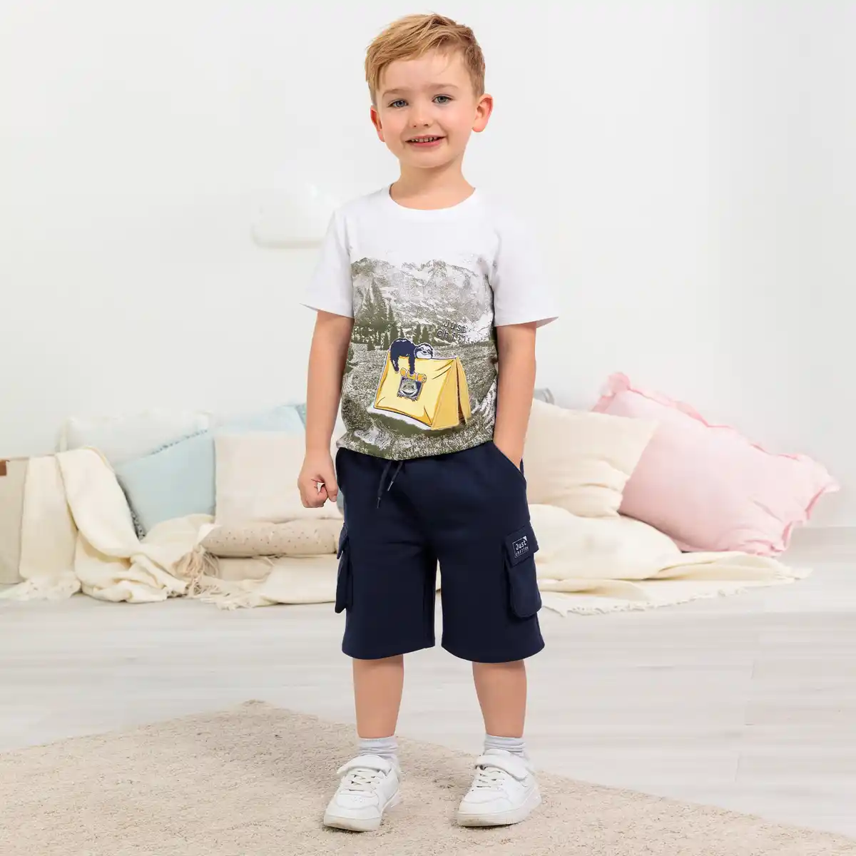 Bild 1 von Kinder-Jungen-Bermudas aus Baumwolle