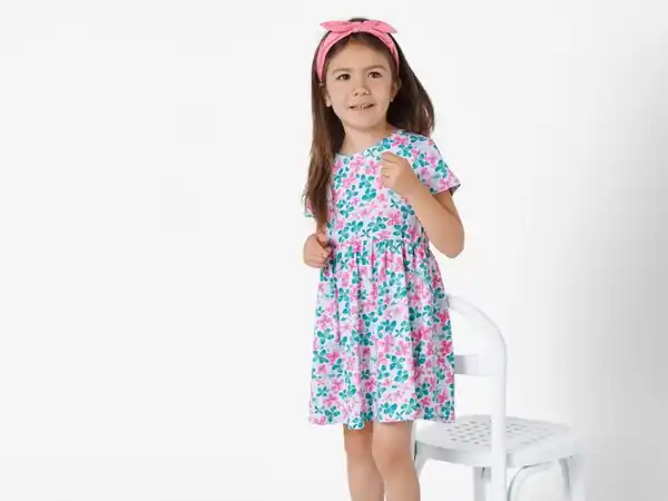 Bild 3 von lupilu® Kleinkinder Kleid aus reiner Baumwolle, kurzarm