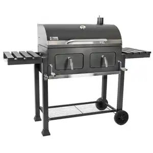 Mr. GARDENER Holzkohlegrill »Ottawa XXL«, schwarz, Grillfläche: 80x42 cm