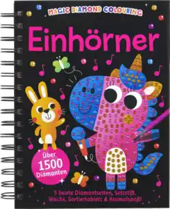 IDEENWELT Diamond Painting Buch Einhorn