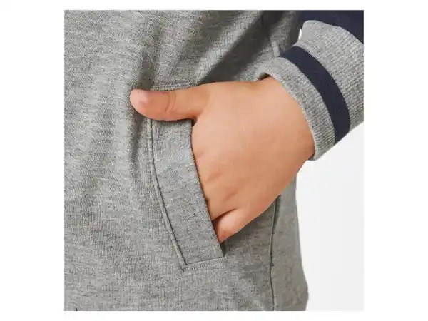 Bild 4 von lupilu® Kleinkinder Collegejacke mit Rippbündchen an Hals, Ärmeln und Saum