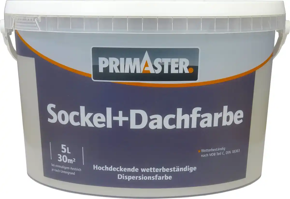 Bild 1 von Primaster Sockel- und Dachfarbe 5 L steingrau matt