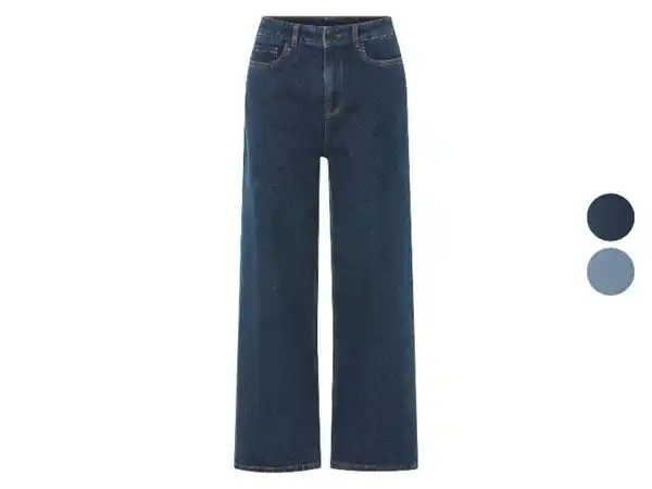 Bild 1 von esmara® Damen Jeans, Wide Leg, hohe Leibhöhe