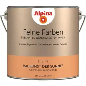 ALPINA Wandfarbe, 2,5 Liter für ca. 20-30m²