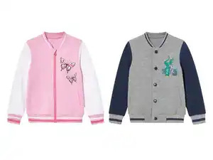 lupilu® Kleinkinder Collegejacke mit Rippbündchen an Hals, Ärmeln und Saum