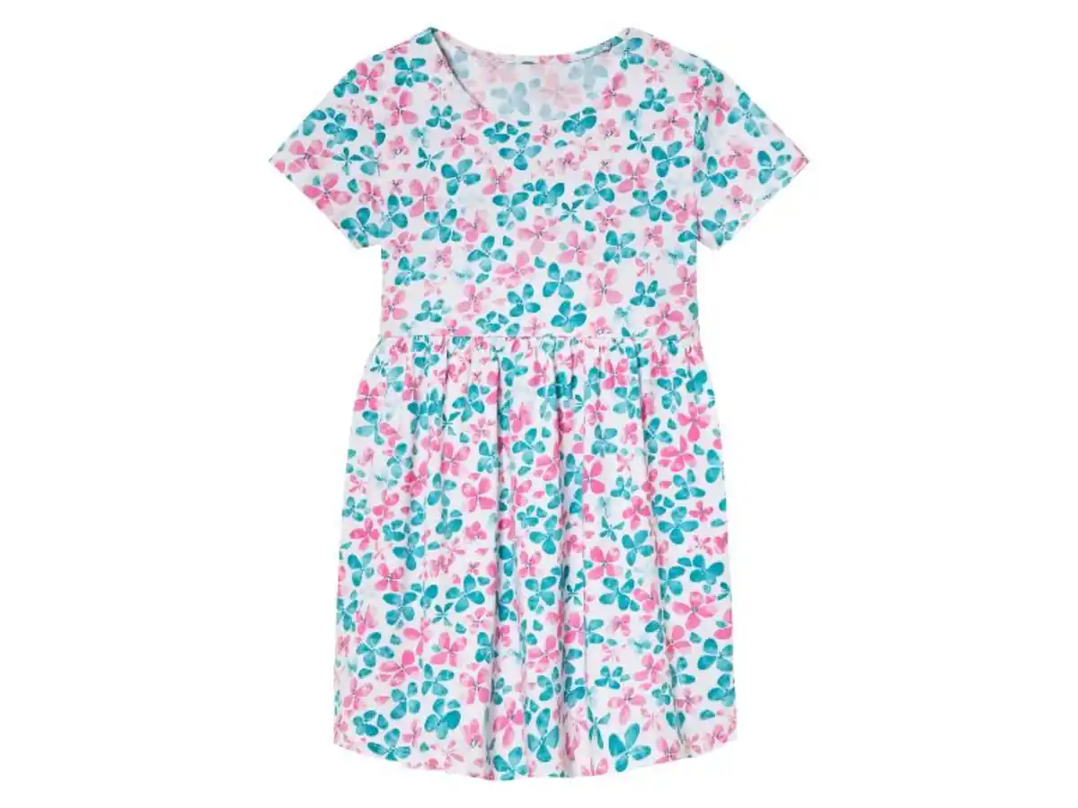 Bild 2 von lupilu® Kleinkinder Kleid aus reiner Baumwolle, kurzarm