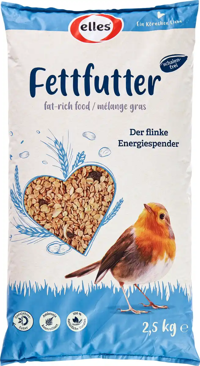 Bild 1 von Elles Wildvogelfutter Fettfutter 2,5 kg