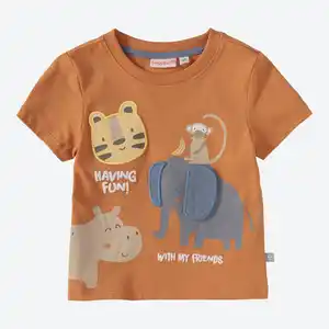 Baby-Jungen-T-Shirt mit Tiermotiven