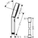 Bild 4 von HANSGROHE Handbrause-Set »Pulsify Blend«, 3 Strahlarten, Schlauchlänge: 1,6 m