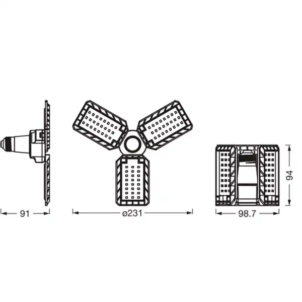 Bild 2 von LEDVANCE LED-Lampe »Highbay«, E27, 1700 lm, 4000k, schwarz