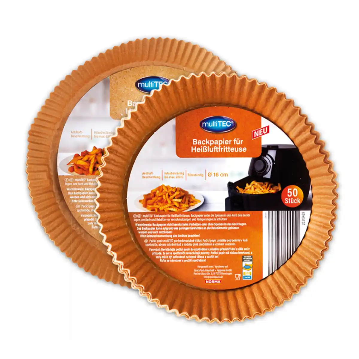 Bild 1 von Multitec Backpapier für Heißluftfritteusen