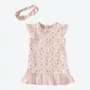 Bild 4 von Baby-Mädchen-Kleid mit Haarband, 2-teilig