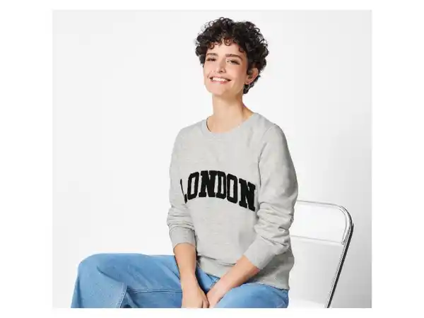 Bild 3 von esmara® Damen Sweatpullover, mit Frottee-Print