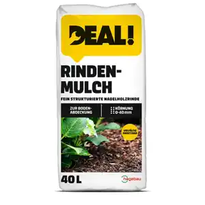 Rindenmulch, 40 Liter, Körnung: 0 - 40 mm