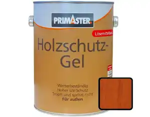 Primaster Holzschutzgel 5 L mahagoni seidenmatt