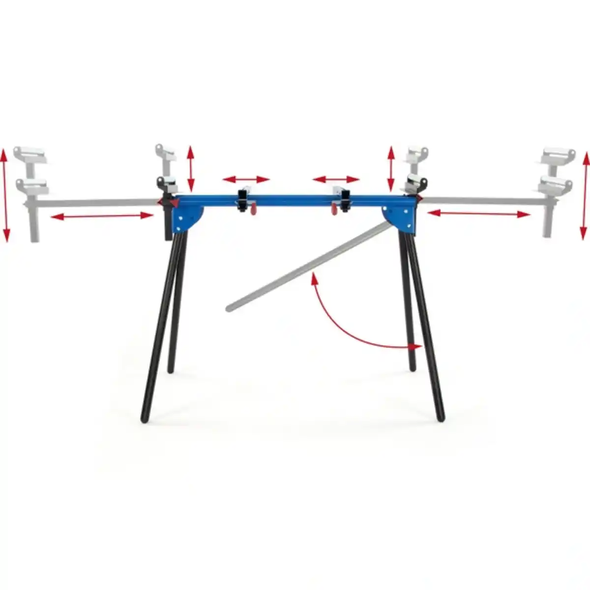 Bild 2 von rikta Maschinen-Untergestell, Gestellhöhe: 78 cm, höheneinstellbar + ausziehbar