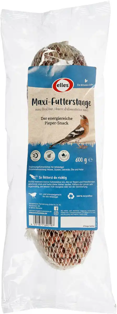 Bild 1 von Elles Wildvogelfutter Maxifutterstange 600 g