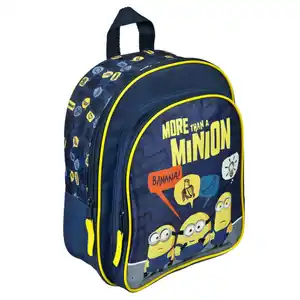 Minions - Kinder-Rucksack mit Vortasche - ca. 25 x 31 x 10 cm