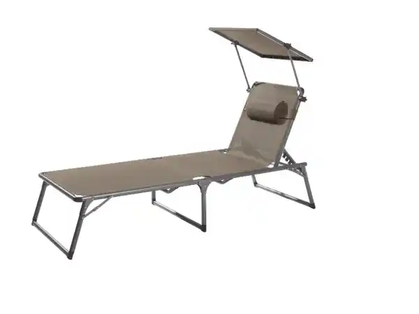 Bild 3 von LIVARNO home Alu-Dreibeinliege »Houston«, mit Sonnendach, taupe