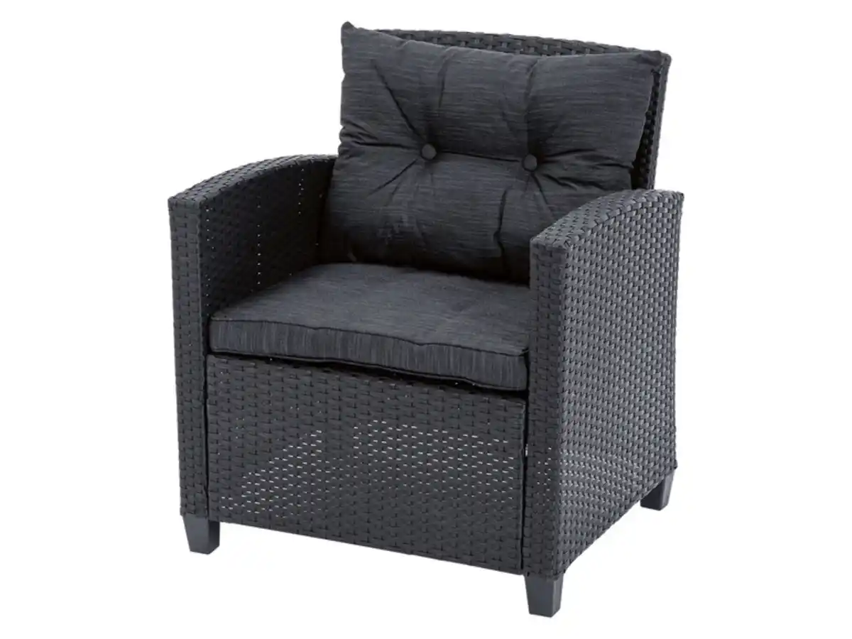 Bild 3 von LIVARNO home Lounge-Set, 4-teilig, mit Kissen, anthrazit