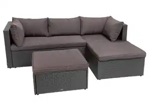 LIVARNO home Loungeecke mit Tisch, braun