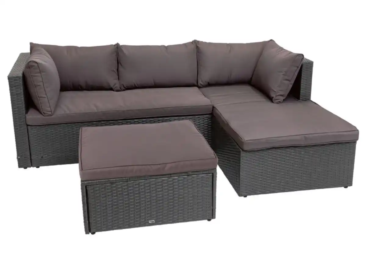 Bild 1 von LIVARNO home Loungeecke mit Tisch, braun