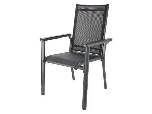 Bild 4 von LIVARNO home Alu-Set »Houston«, 3-teilig - Klapptisch & 2 Stapelsessel, grau