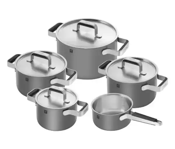 Bild 1 von ZWILLING PURE Edelstahl-Kochgeschirr-Set, 5-teilig, grau