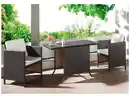 Bild 2 von LIVARNO home Balkon-Set, aus Geflecht, 3-teilig, braun