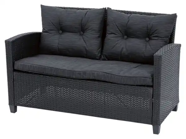 Bild 2 von LIVARNO home Lounge-Set, 4-teilig, mit Kissen, anthrazit