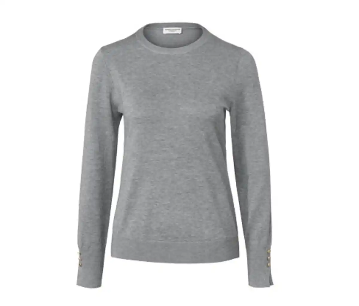 Bild 1 von Feinstrickpullover, grau meliert