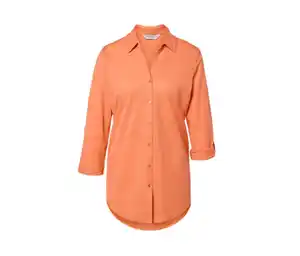 Piqué-Jerseybluse, Peach