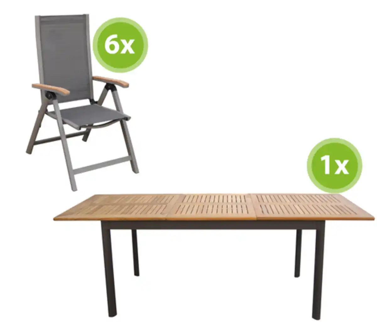 Bild 1 von Dehner Gartenmöbelset Colmar 1, 7-teilig