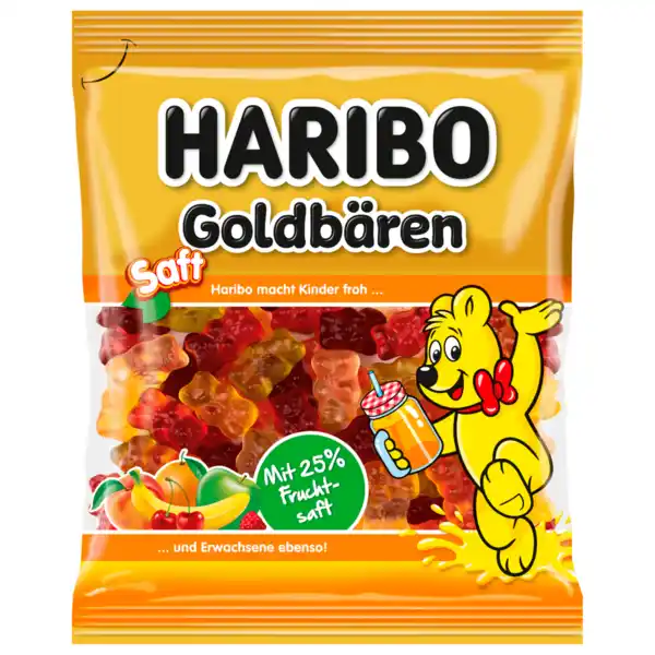 Bild 1 von Haribo Fruchtgummi Saft Goldbären 160g