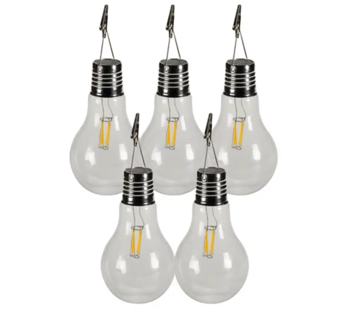 Bild 1 von Dehner Solar-Glühbirnen, ca. Ø10/H17 cm, 5er-Set