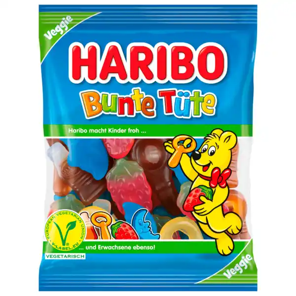 Bild 1 von Haribo Bunte Tüte vegetarisch 175g