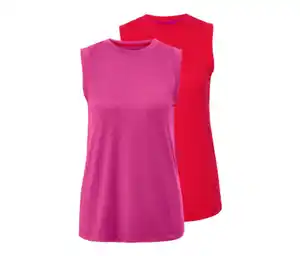 Sporttops, rot und pink