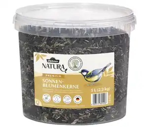 Dehner Natura Premium Wildvogelfutter Sonnenblumenkerne, 5 l