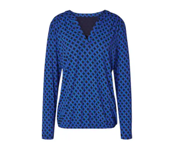 Bild 1 von Bedrucktes Blusenshirt, kobaltblau