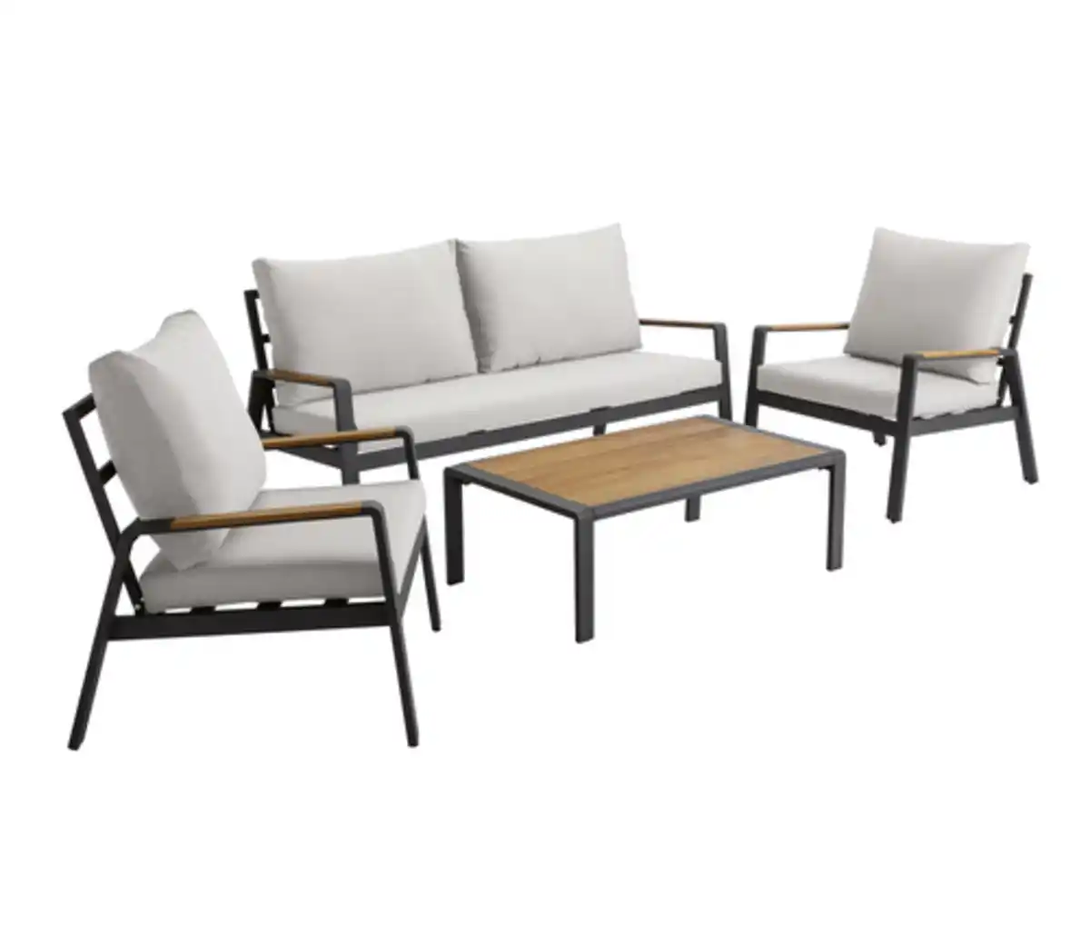 Bild 1 von Dehner Lounge Milo, 4-teilig