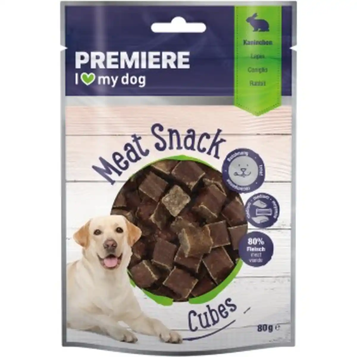 Bild 1 von PREMIERE   Meat Snack Cubes Kaninchen 80 g