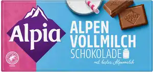 ALPIA Schokolade, 100-g-Tafel