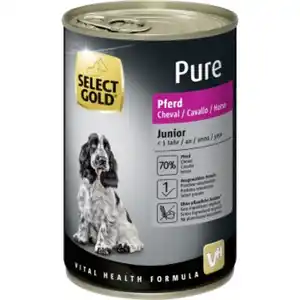 SELECT GOLD Pure Junior 100% Pferd 6x400 g