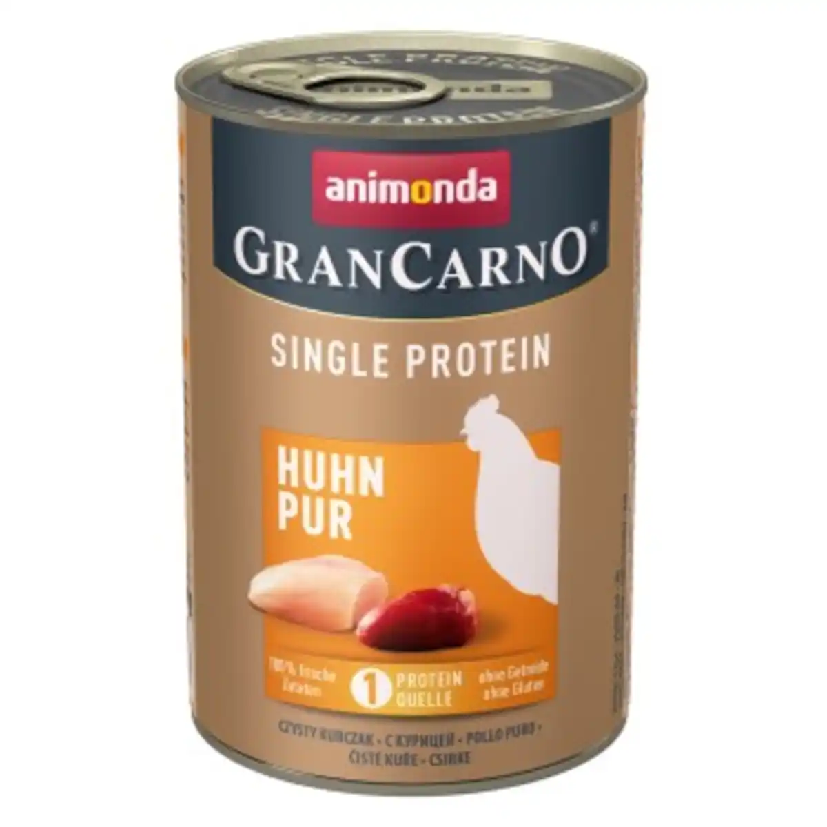 Bild 1 von animonda GranCarno Single Protein Nassfutter Hund Adult, Huhn pur 6x400 g
